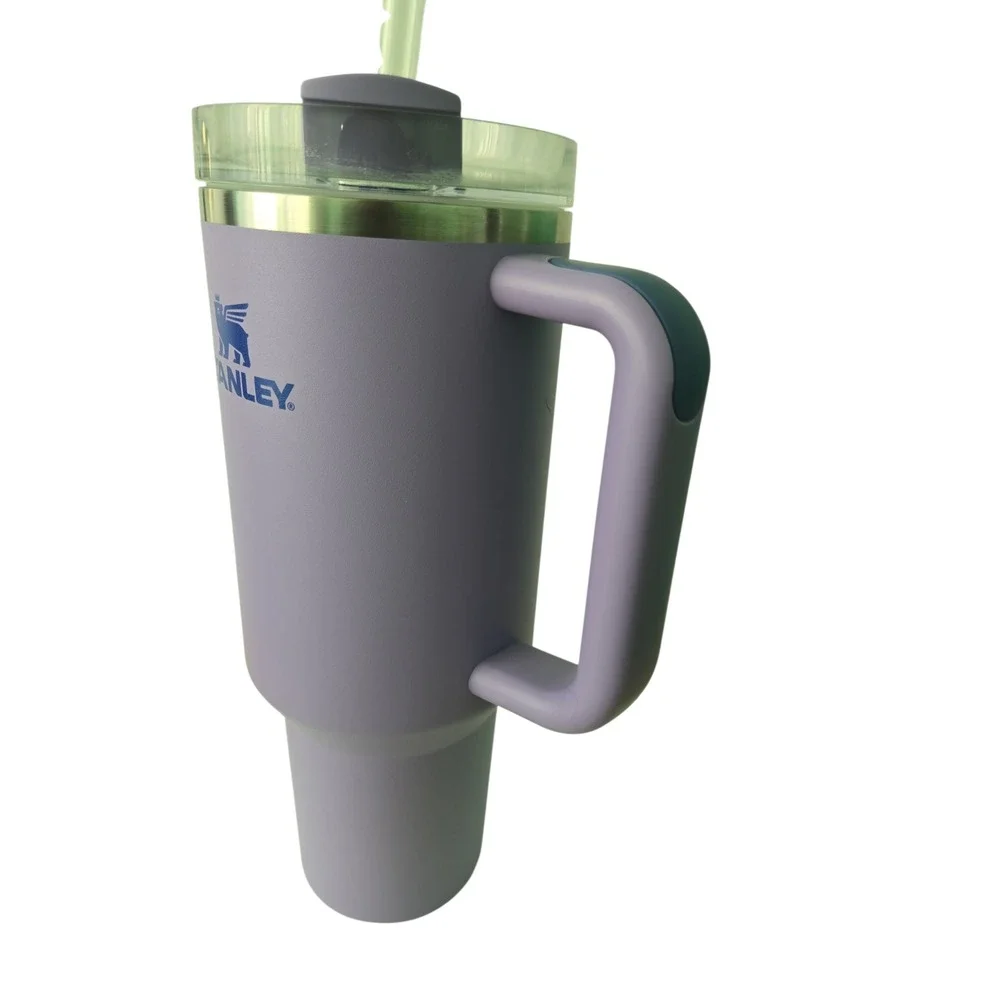 Stanley‎ 40oz Quencher Tumbler Lavender Ice Purple Handle Straw Lid Travel Cup - Picture 5 of 14